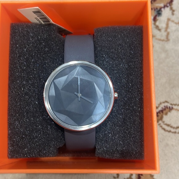 GIORGIO FEDON 1919 FDAB003 RIPPLE LEATHER MEN'S WATCH - Diamond Grey - Picture 3 of 8
